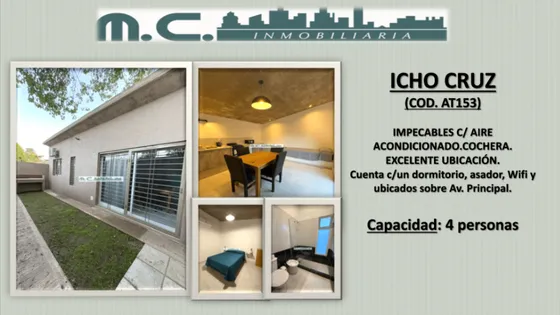 At153. Impecables C/ Aire Acondicionado.cochera.excelente Ubicacion (4pax).