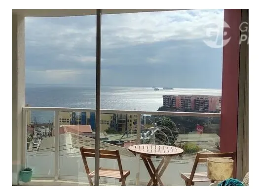 Hermoso Departamento En Cerro Barón Con Vista Al Mar Venta