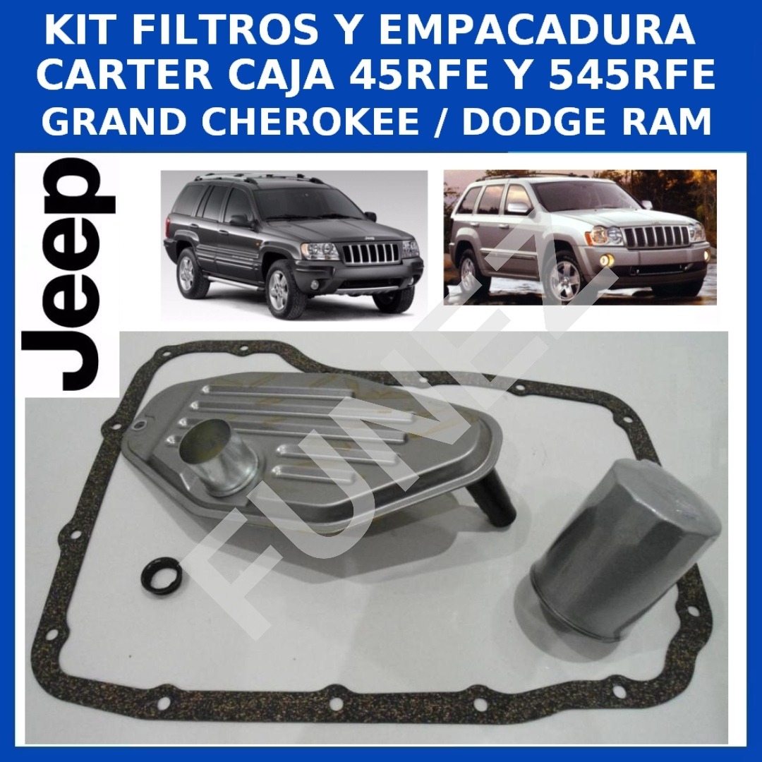Kit Filtros Empacadura Caja 45rfe 545rfe Jeep Grand