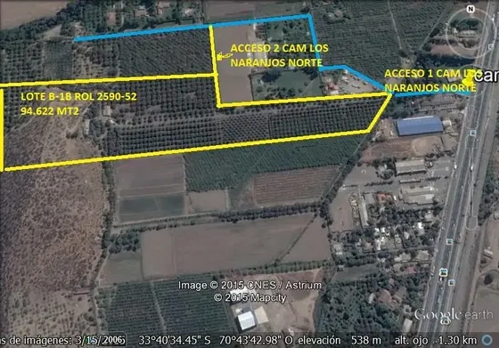 1,5 Uf M2 Gran Terreno Bodegas, Nueva Orbital San Antonio