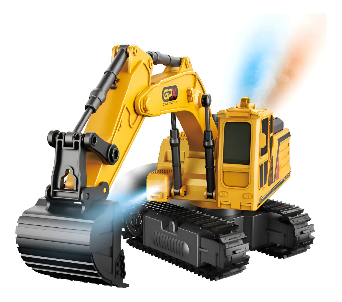 Trator Controle Remoto Infantil Luzes Solta Fumaça Maxi Toys