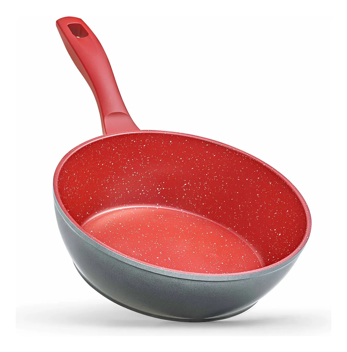 Panela Polishop Antiaderente Day By Day 24cm - Vermelha