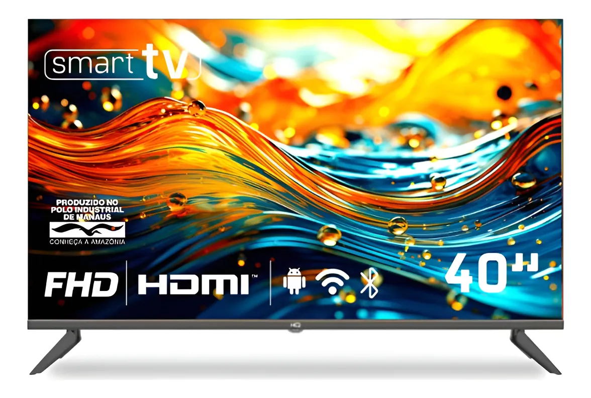 Smart Tv Hq 40 Full Hd Android 12 Slim Hqs40nkhm