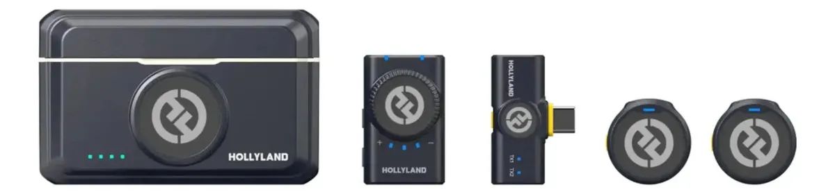 Hollyland Lark M2 Microfone Lapela Sem Fio Compatível Com Android Mini Combo — foto 2