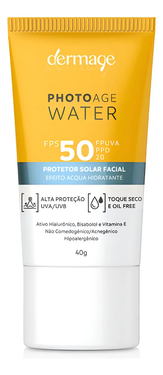 Protetor Solar Facial Photoage Dermage Water Fps 50 40g