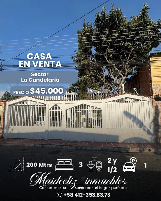 Casa Amplia En El Sector De La Candelaria En Maracay Mg1256