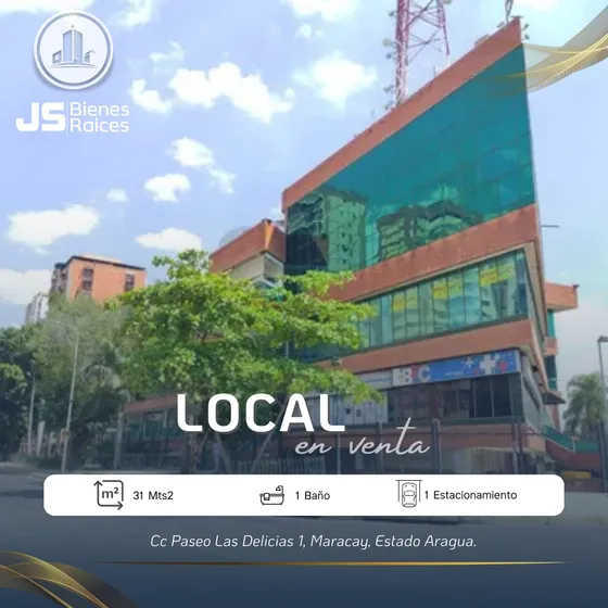 Local En Venta Cc Paseo Las Delicias 1 06js
