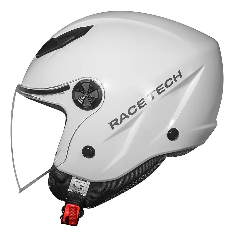 Capacete Race Tech Play Monocolor Branco Acabamento Brilhante Tamanho Do Capacete 60 — foto 3