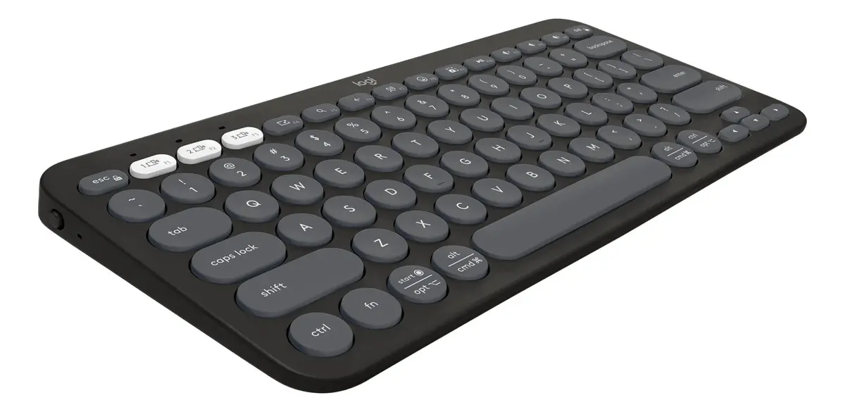 Teclado sem fio Logitech Pebble Keys 2 K380 - Grafite