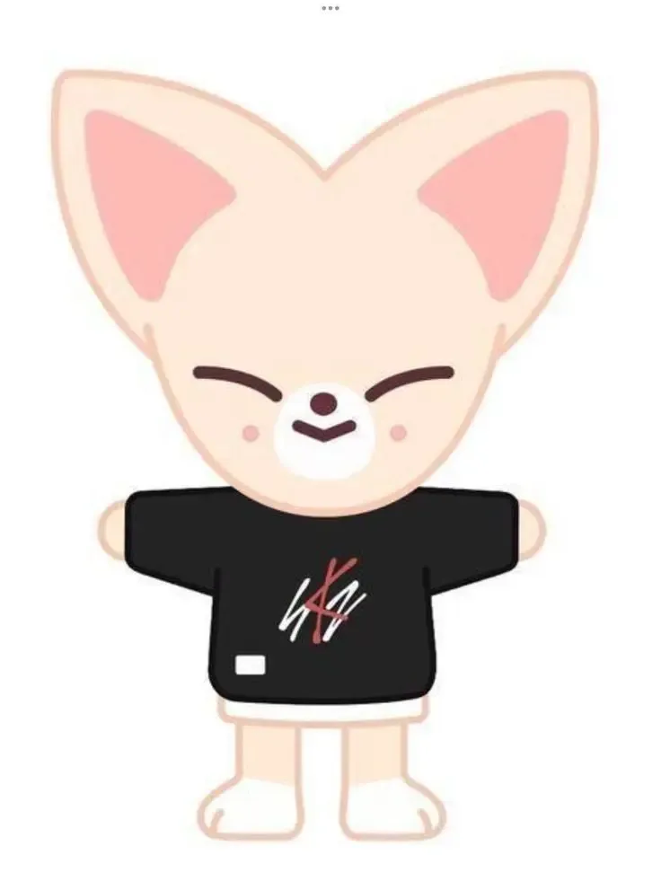 Pelúcia Foxi Ny 25cm Rosa-Claro Skzoo Stray Kids Hipoalergênica