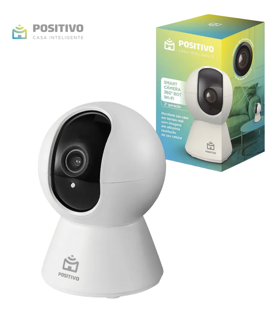 Smart Câmera Bot Wi-Fi 360° Positivo