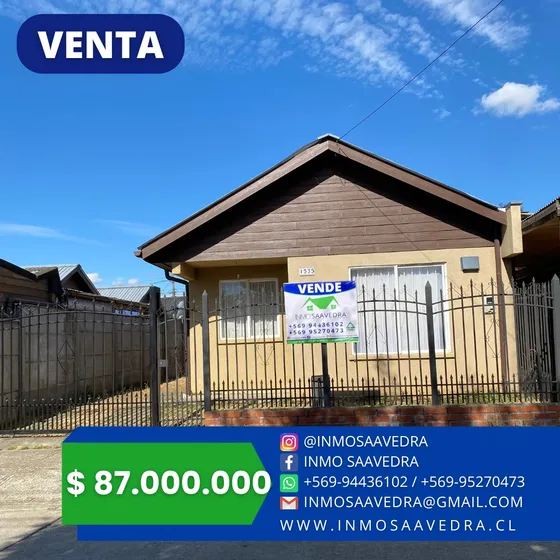 Se Vende Propiedad Pulmahue Xiv, Padre Las Casas