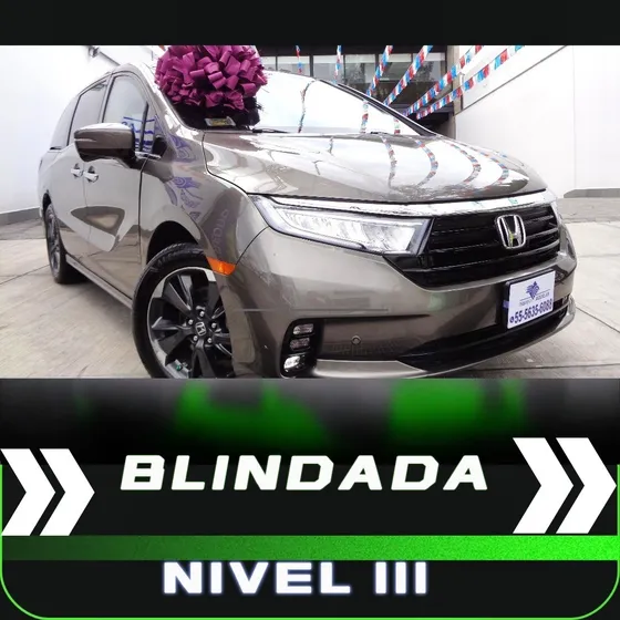 Honda Odyssey Touring Blindada Nivel Iii, 3.5l Automática,