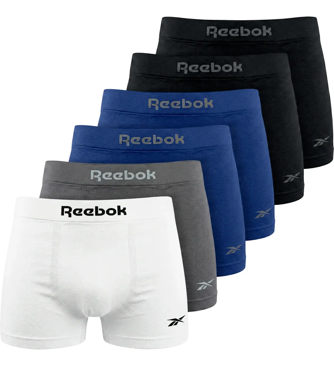Kit 6 Cuecas Boxer Box Classic Poliamida Original Reebok