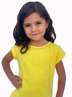 Blusa amarilla para niña hotsell