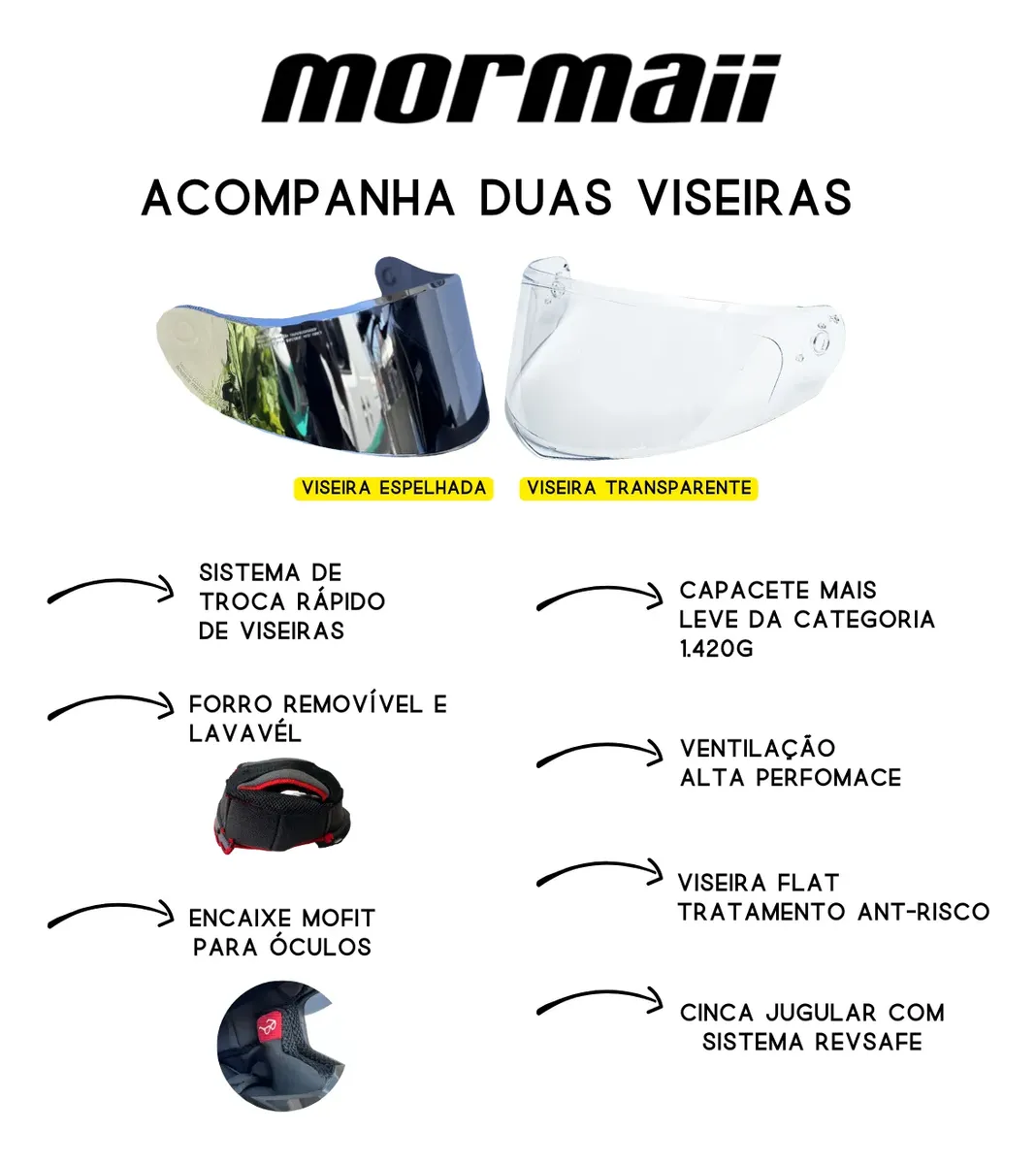 Capacete Mormaii M1 Fechado Diversas Cores - Promoção — foto 2