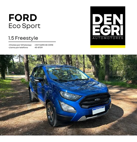 Ford Ecosport 1.5 Freestyle 123cv 4x2