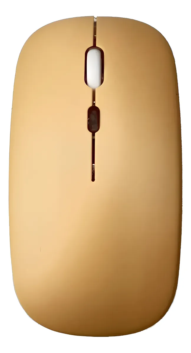 Mouse Sem Fio Recarregavel Rgb Usb Adaptador Ergonômico Rosê