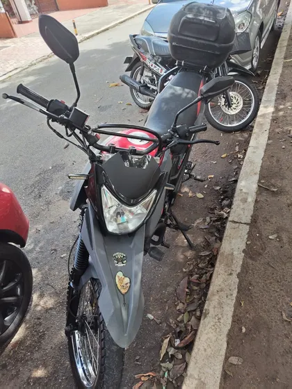 Moto Roja Con Gris