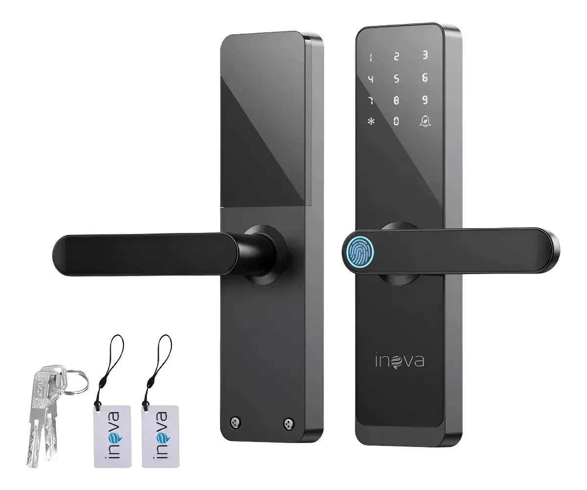Fechadura Digital Inova Fechadura Digital Eletronica Inova Biometria Senha Cartão Magnético Compatível - Avaliação e Oferta Oficial