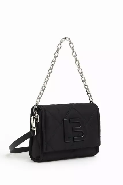 Mujer Bimba Y Lola Bolso Bandolera M Nylon Acolchado Hueso