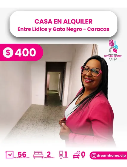 Casa En Alquiler Entre Lídice Y Gato Negro - Caracas