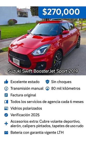 Suzuki Swift Sport 1.4 Boosterjet Glx
