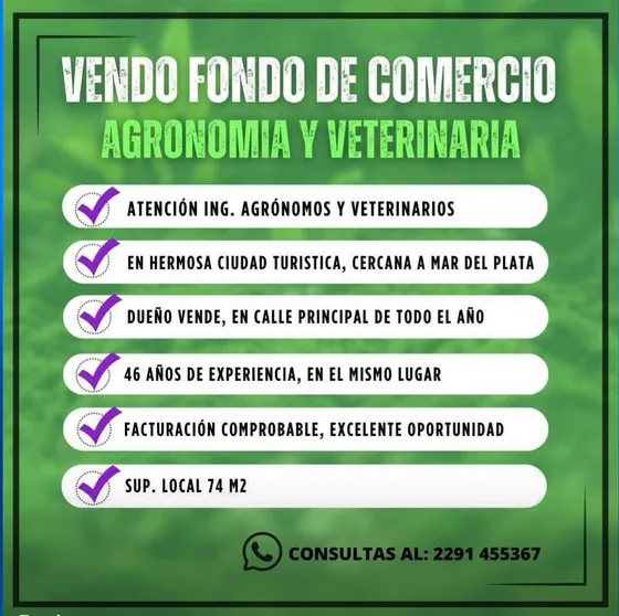 Venta Fondo De Comercio Miramar