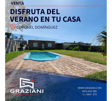 Hermosa Casa De Fin De Semana En Coronel Dominguez - Venta Hermosa Casa De Fin De Semana En Coronel Dominguez - Venta