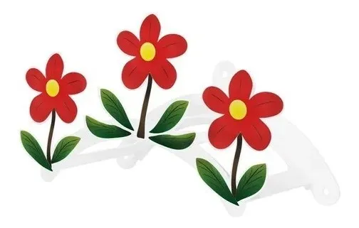 Suporte Enrolador Mangueira Jardim Flores Coloridas
