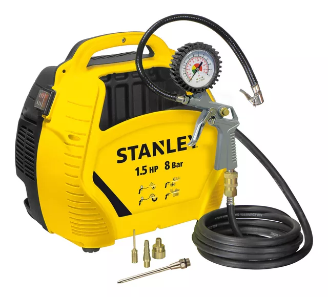 Compresor de aire mini eléctrico portátil Stanley 8215190STC595 1.5hp 230V  50Hz amarillo/negro