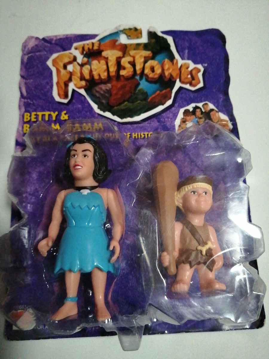 Figura The Flintstone Betty And Bamm Bamm Vintage 1994 Mattel Meses Sin 