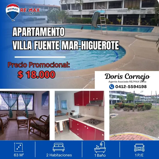 Venta Apartamento De Playa Equipado Ii Niveles, Resid. Villas De Fuente Mar, Higuerote