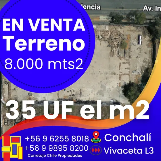 Terreno Multifuncional En Venta En La Comuna De Conchali