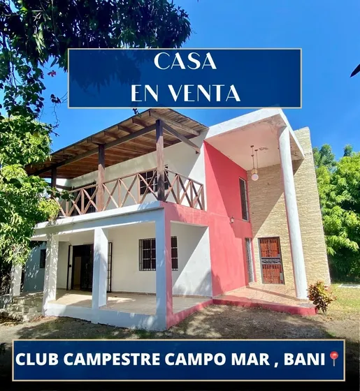 Vendo De Oportunidad Espectacular Casa Ubicada En El Club Campestre Campo Mar En Bani, República Dominicana