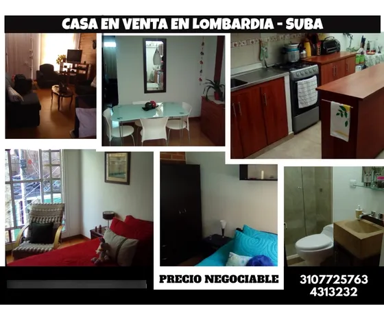 Casa En Venta Suba Lombardia - Noroccidente De Bogota D.c