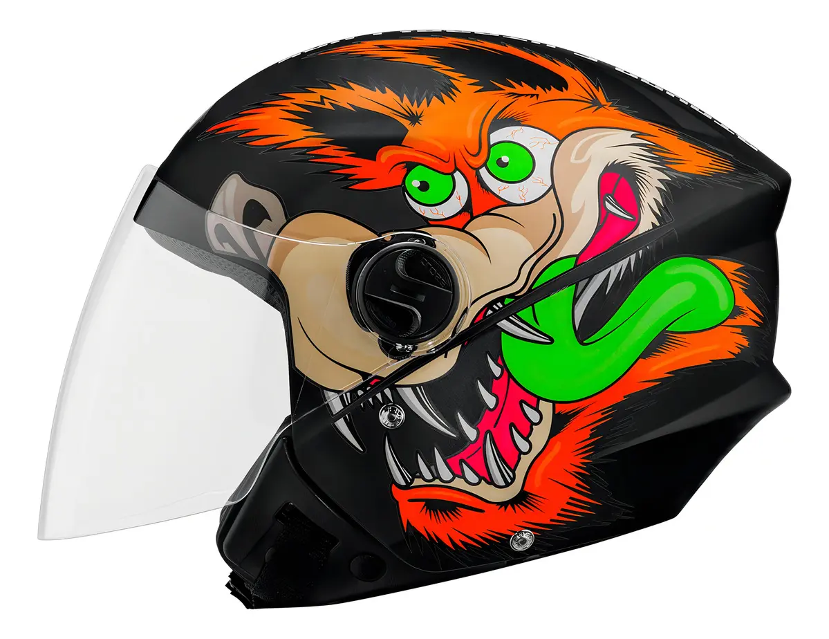 Capacete Aberto Pro Tork New Liberty 3 Coyote Fosco Preto 58