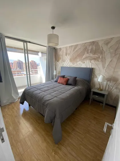 Departamento Amoblado, 2d/2b En Suite, Metro Manquehue
