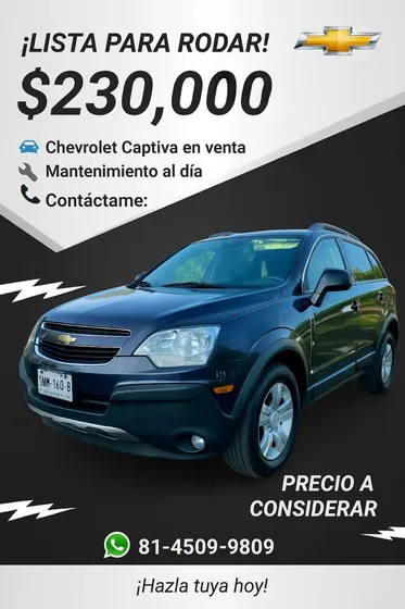 Chevrolet Captiva 2.4 Ls L4 Piel At
