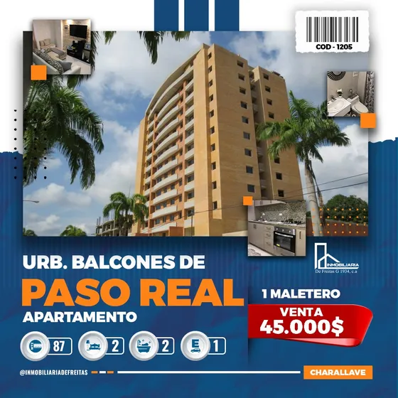 Apartamento En Venta En La Urbanización Balcones De Paso Real - Charallave.