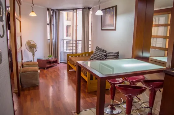 Arriendo Depto Amoblado 1 Habitación - Huérfanos (4886)