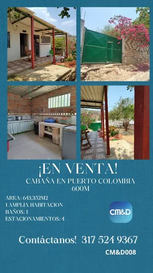 ¡gran Oportunidad! En Venta Cavaña En Puerto Colombia