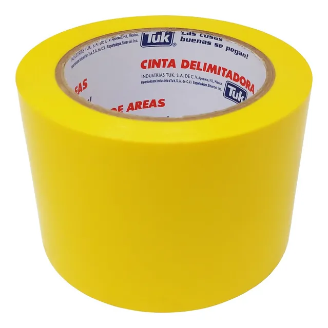 CINTA DELIMITADORA AMARILLO 343 TUK 96mm x 33m mm PZAS/ CAJA 18 Piezas por caja - Código: 434306 | Compra en Guadalajara