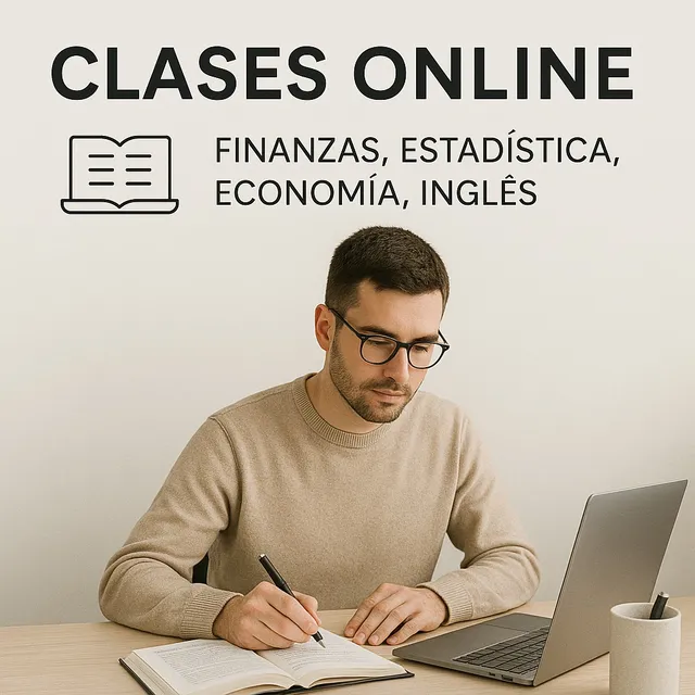 Clases Finanzas , Estadística, Economía, Econometría, Ingles