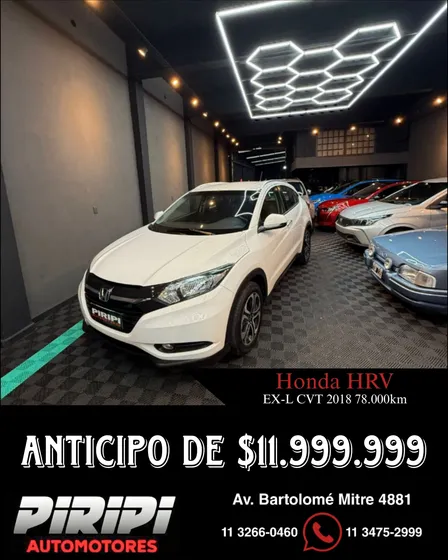 Honda Hr-v 1.8 Ex-l 2wd Cvt