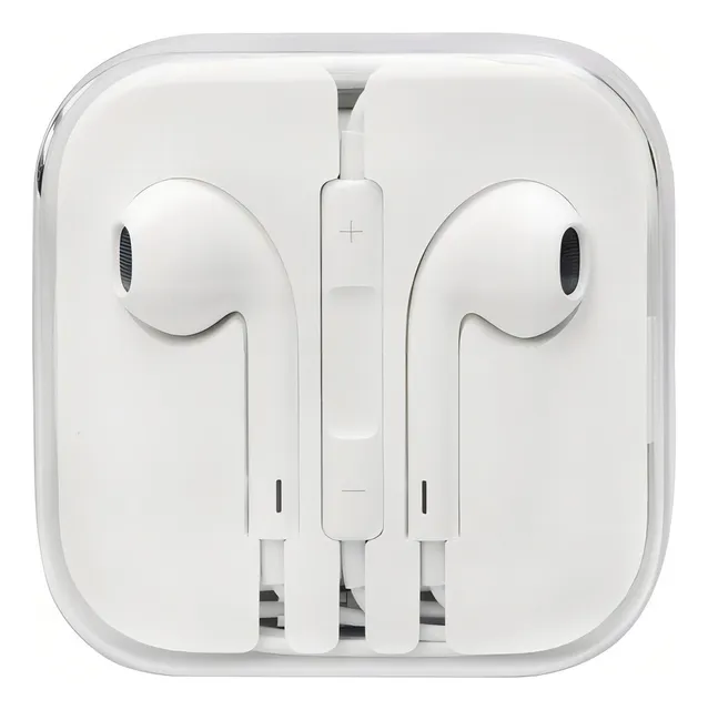 Auriculares Blancos Conector 3.5mm Estuche Acrilico Color Blanco