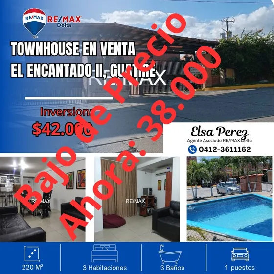 Venta De Townhouse El Encantado Ii, Guatire