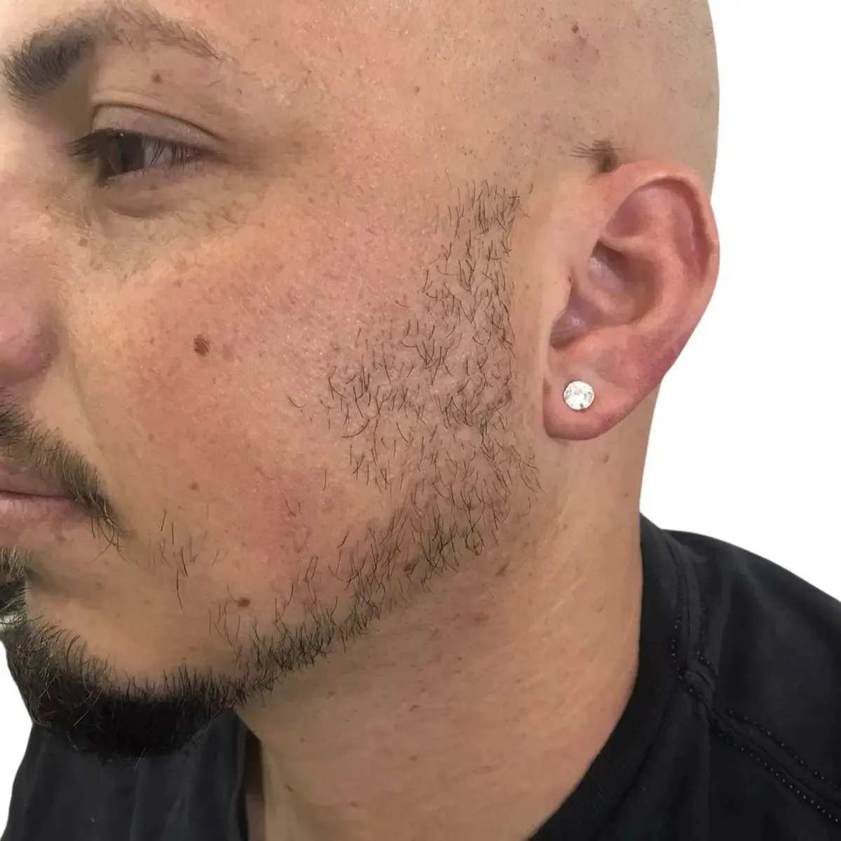 Par Brinco Prata 925 Legítima Pedra Zircônia 6mm Masculino Prateado — foto 3