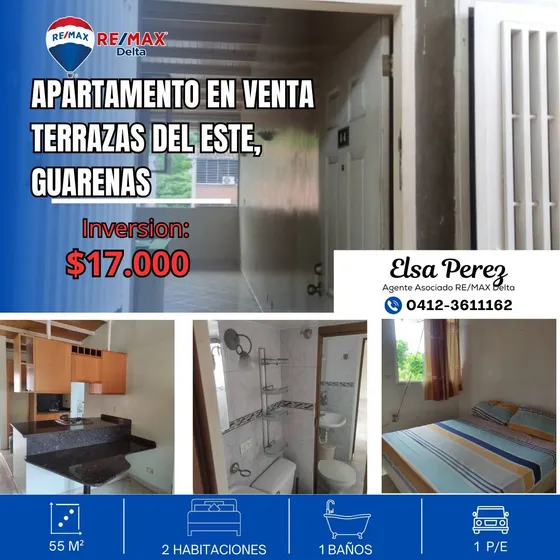 Apartamento En Venta Terrazas Del Este, Guarenas