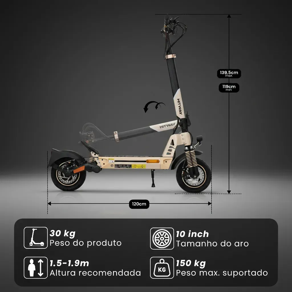 Hitway H16 patinete elétrico